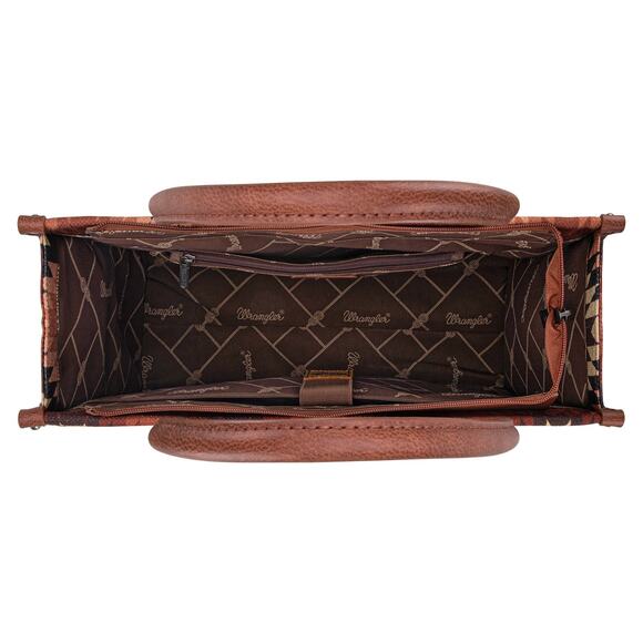 Wrangler Brown Concealed Carry Large Wide Tote *NEW in Package* - Picture 4 of 5